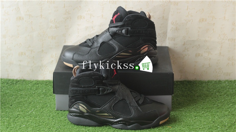 Authentic Air Jordan 8 Retro OVO Black